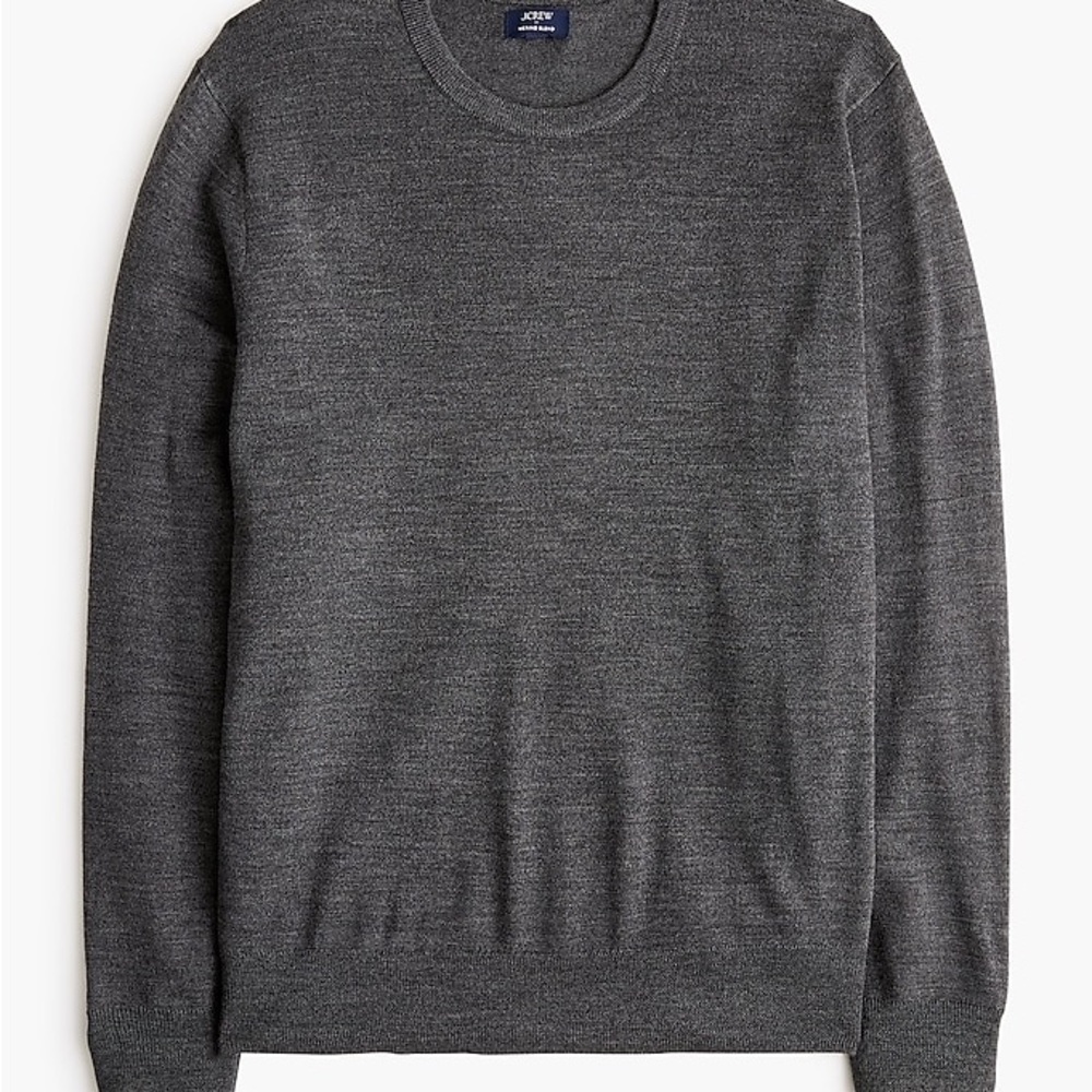 J.Crew Merino Wool-Blend Crewneck Sweater
- Size M, Grey Charcoal